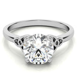 Love Knot Moissanite Solitaire Engagement Ring