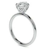 Oval Cut Moissanite Six Prong Solitaire Wedding Ring