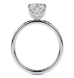 Oval Cut Moissanite Six Prong Solitaire Wedding Ring