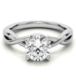 Round Brilliant Cut Solitaire Vintage Engagement Ring