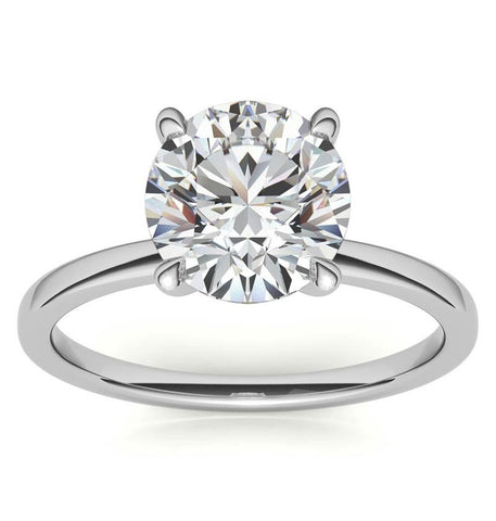 Round Brilliant Cut Solitaire Engagement Ring