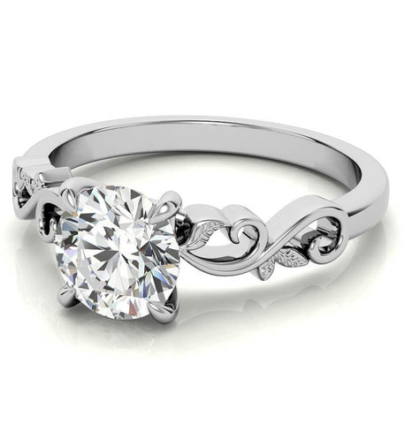 Round Brilliant Cut Vintage Engagement Ring