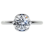 East To West Oval Cut Moissanite Engagement Ring