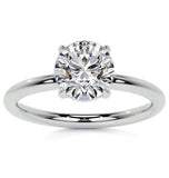 Round Brilliant Cut Moissanite Solitaire Ring