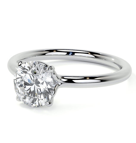 Round Brilliant Cut Moissanite Solitaire Ring