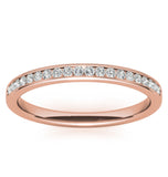 Round Cut Moissanite Diamond Wedding Band