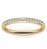 Round Cut Moissanite Diamond Wedding Band