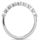 VVS1 Round Cut Moissanite Wedding Band