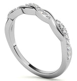 Moissanite Round Cut Twisted Eternity Ring For Women