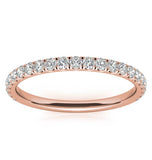 Moissanite Round Cut Half Eternity Ring