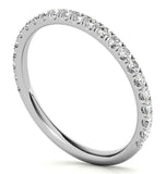 Moissanite Round Cut Half Eternity Ring