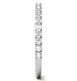 Moissanite Round Cut Half Eternity Ring