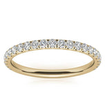 Moissanite Round Cut Half Eternity Ring