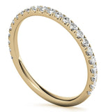 Moissanite Round Cut Half Eternity Ring