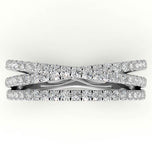 Twisted Moissanite Diamond Eternity Ring