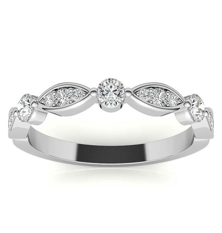 Round Brilliant Cut Moissanite Eternity Ring For Her