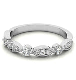 Round Brilliant Cut Moissanite Eternity Ring For Her