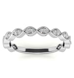 Round Brilliant Cut Moissanite Diamond Eternity Band