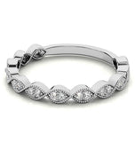 Round Brilliant Cut Moissanite Diamond Eternity Band