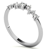 Moissanite VVS1 Round Cut Wedding Band