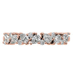 Pear Cut Moissanite Half Eternity Ring For Women