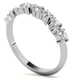 Pear Cut Moissanite Half Eternity Ring For Women