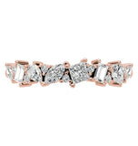 Multi Shape Moissanite Diamond Eternity Band