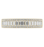 Baguette Cut Moissanite Channel Set Eternity Ring