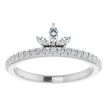 Moissanite Diamond Round Cut Eternity Ring